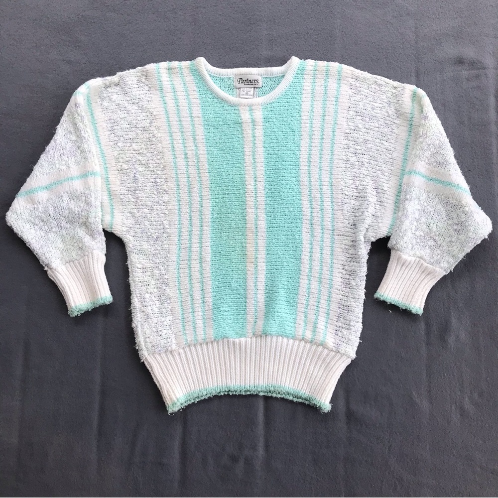 Vintage 80’s Textured Sweater Partners By Mervyn's,
